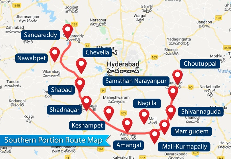 Regional Ring Road – RRR Map Connecting Main Towns around Hyderabad – hello  ap-saigonsouth.com.vn